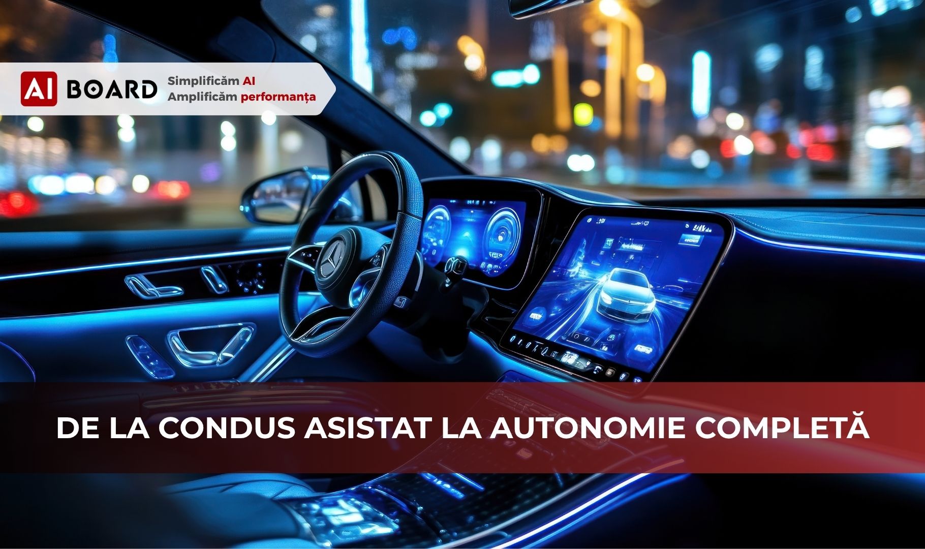 AI in transport, AI auto, vehicule autonome, mașini autonome, inteligența artificială, condus asistat AI