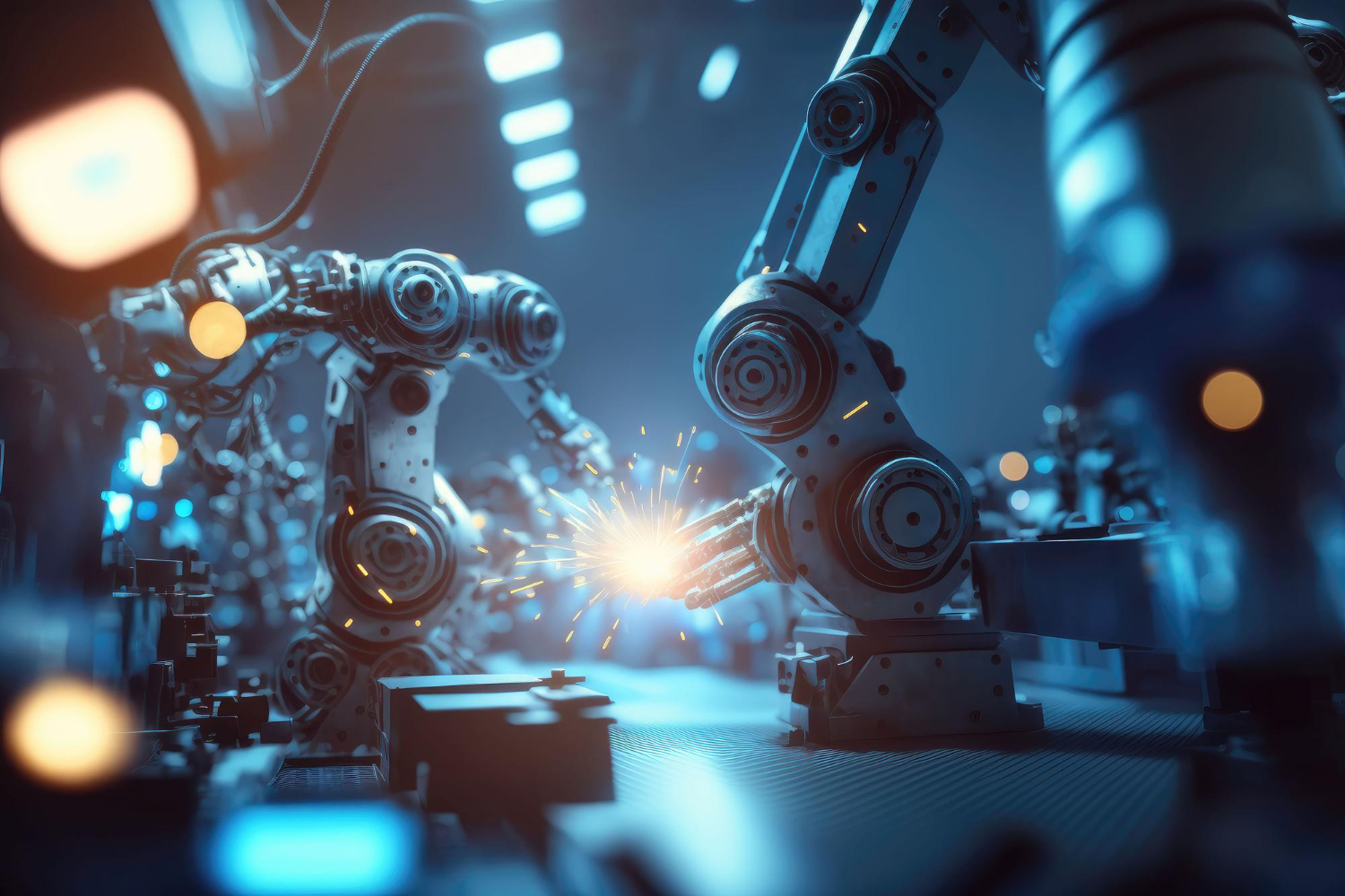 automatizare procese AI, inteligență artificială în producție, AI în operațiuni industriale, eficiență operațională AI, optimizare lanț aprovizionare AI, AI în fabrici inteligente, adaptare procese producție AI, automatizare sarcini periculoase